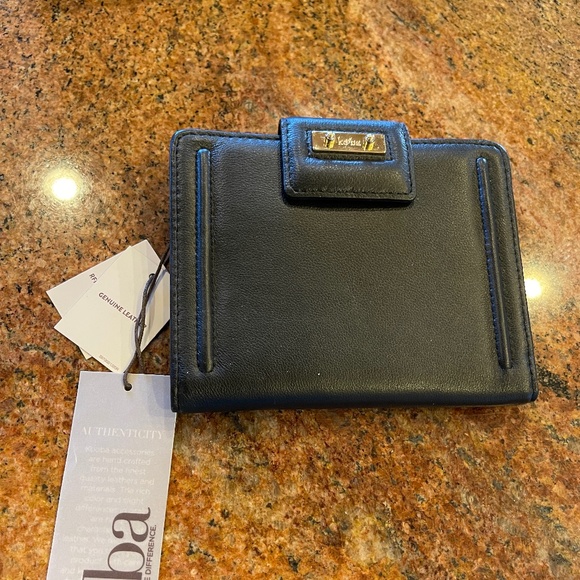 Brand New Kooba Black Leather Wallet, Passport Holder. - Picture 1 of 9